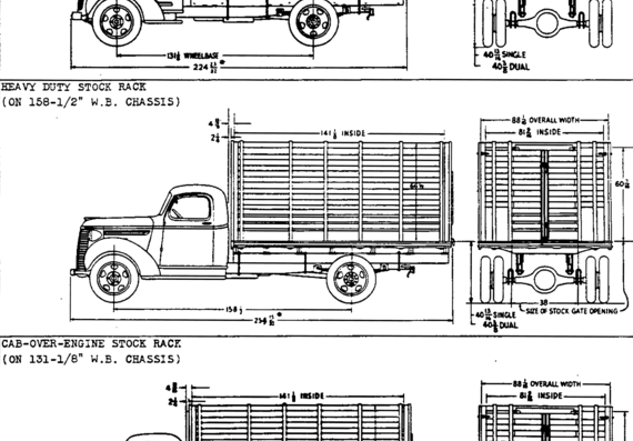 Chevrolet [18] (1939) - Шевроле - чертежи, габариты, рисунки автомобиля